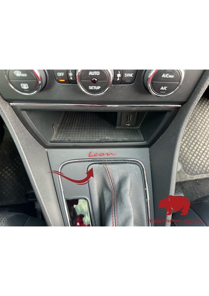 Leon Cupra Uyumlu Mini Sticker Aksesuar - Parlak Kırmızı fırsatları