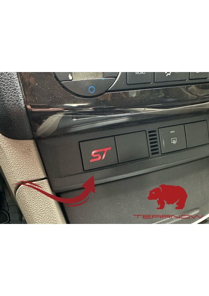 Focus Fiesta Mondeo Courier St Uyumlu Mini Sticker - Parlak Kırmızı fiyatları