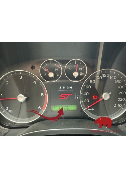 Focus Fiesta Mondeo Courier St Uyumlu Mini Sticker - Parlak Kırmızı modelleri