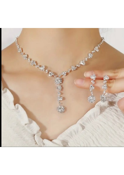Su Yolu Kolye Küpe Set