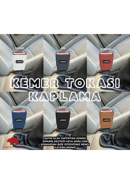 Tearnow Megane Togg Leon Egea Uyumlu Kemer Tokası Kaplama
