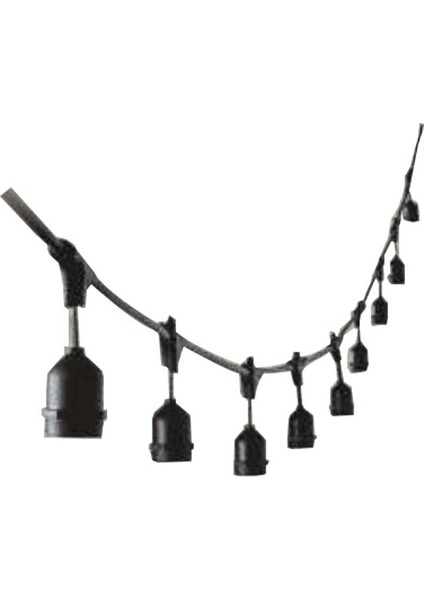 CT-7070 19 Watt Sarmaşık Dış Mekan Armatür 10 Metre - 20 Duy Beyaz E27 Aplikler
