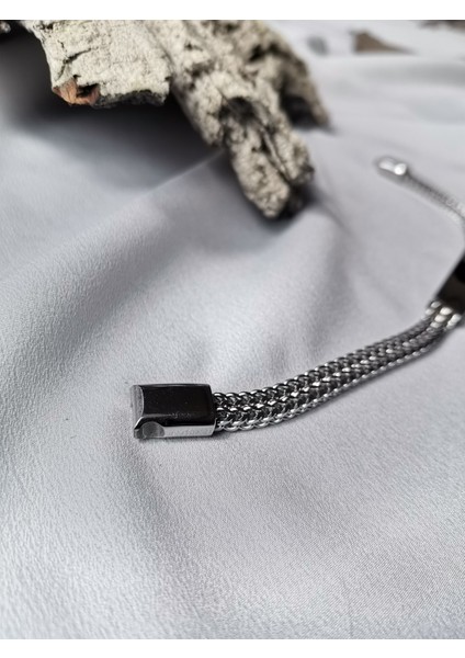 Erkek Gümüş Renk Steel Bond 316L Çelik Bileklik fırsatları