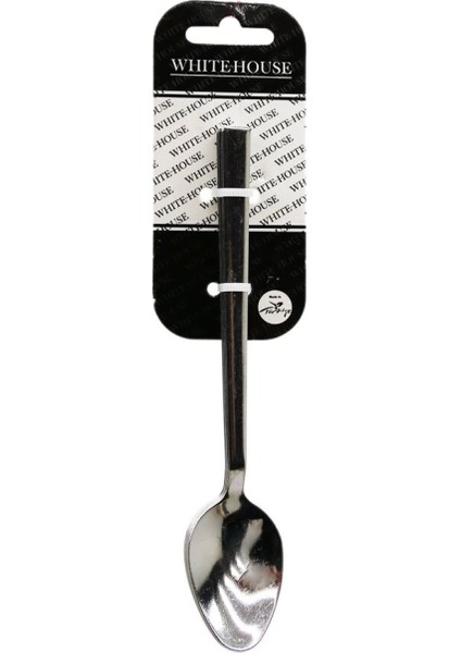 6 Parça Eko Çubuk Sade Metal Tatlı Kaşık 2mm (4887)