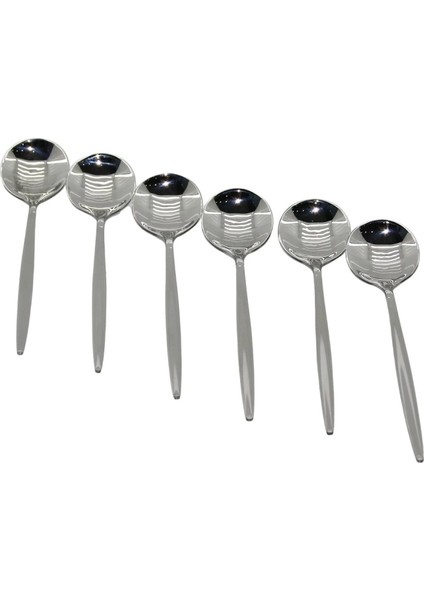 6pcs Metal Yemek Kaşık (4887)