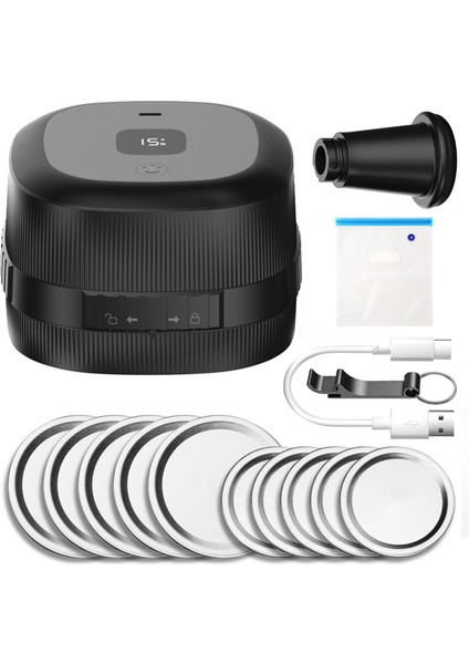 Elektrikli Mason Kavanozu Vakum Sızdırmazlık Cihazı 60KPA Güçlü Emmeli Şarj Edilebilir Kablosuz (Yurt Dışından) fiyatları