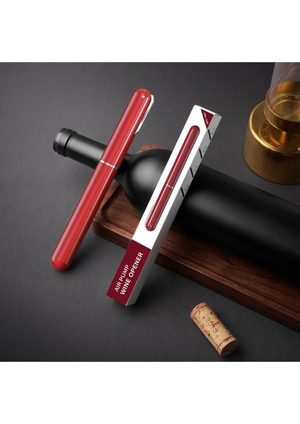 Fabrika Doğrudan Onaylı Iğne Şişe Açacağı Kalem Şeklinde Kırmızı Şarap Tıkaç Açacağı, Pen Kapağı Kesicidir Kh1 - 002101 (Yurt Dışından)