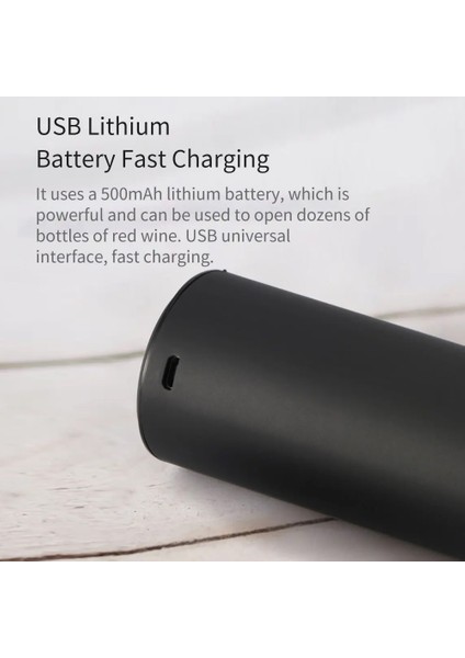 Circle Joy 500MAH Otomatik Şarap Tıkacı Açacağın LED Işığı ve Tek Tıkla Butonu ile Elektrikli Şarap Açacağı (Yurt Dışından) fırsatları