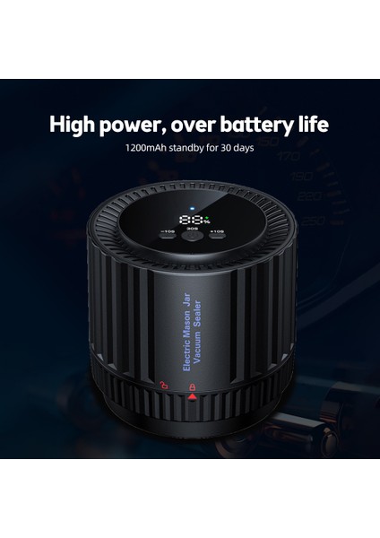 Elektrikli Mason Kavanozu Vakumlu Kapatıcı Hd LCD Digital Ekranlı Kablosuz Vakumlu Kapatıcı Seti Mason Kapaklarıyla (Yurt Dışından) modelleri