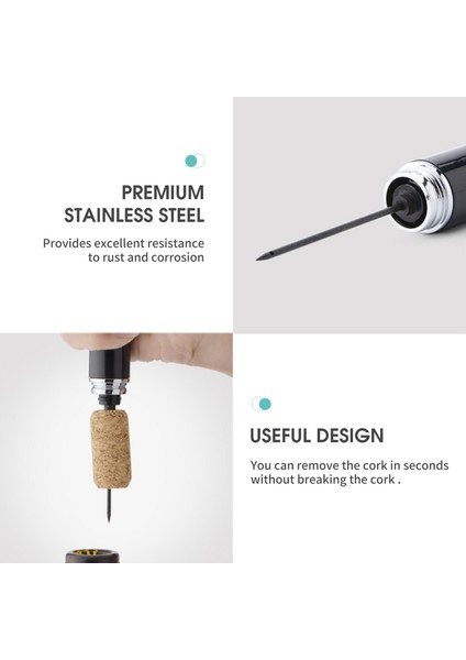 Şarap Severler Için Folyo Kesici ile Hava Pompalı Şarap Açacağı (Yurt Dışından) fırsatları