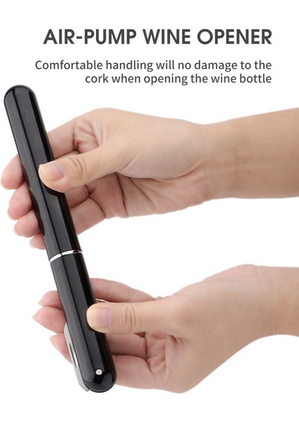 Şarap Severler Için Folyo Kesici ile Hava Pompalı Şarap Açacağı (Yurt Dışından) indirimleri