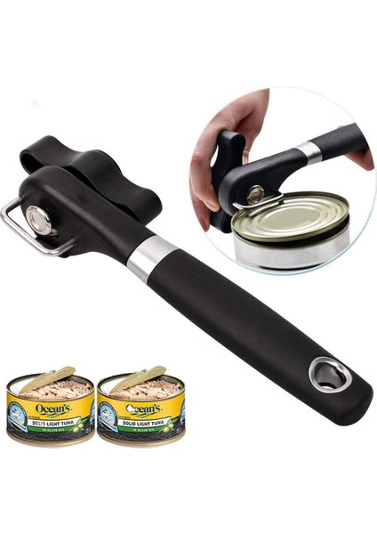 Güvenli Kesimli Metal Kutudan Yemek Çıkartıcı Ergonomik Düz Kenarlı Gıdsindeki Paslanmaz Çelik 需要说明的是，我不太确定“safe Cut”准确对应土耳其语的最佳表达，“güvenli Kesimli”大致表达了“安全切割”的意思，你可以根据实际情况再调整。 (Yurt Dışından)