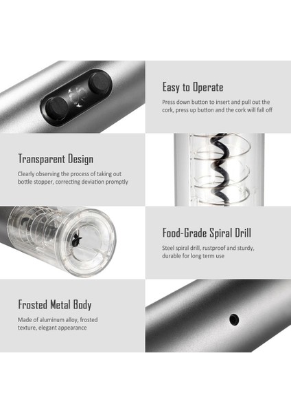 Elektrikli Şarap Açacağı Kolay Kullanım 2800MAH Şarj Edilebilir (Yurt Dışından) fiyatları