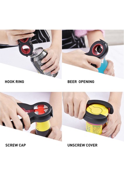 Mutfak Kavanozu ve Şişe Açma Için 6'lı Çoklu Açıcı (Yurt Dışından) modelleri