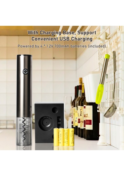 Otomatik Şişe Açacağı Elektrikli Tıkaç Çıkarıcı Şarap Dökücü (Yurt Dışından) fiyatları