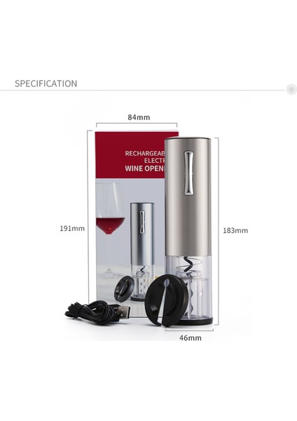 Profesyonel LED Işaret Lambalı Paslanmaz Çelik Elektrikli Şarap Şapkası Açacağı (Yurt Dışından) fiyatları
