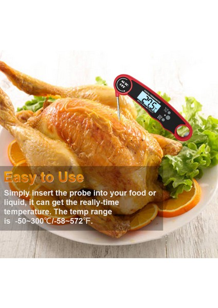 Dijital Et Termometresi Anlık Okuma Suya Dalı LCD Ekranlı (Yurt Dışından) fiyatları