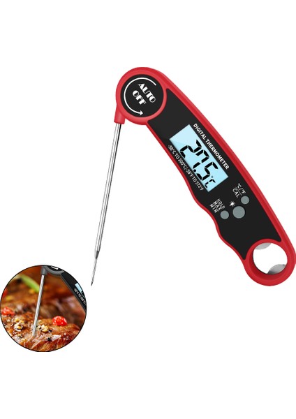 Dijital Et Termometresi Anlık Okuma Suya Dalı LCD Ekranlı (Yurt Dışından) indirimleri