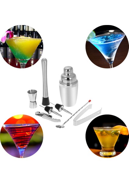 8 Adet Paslanmaz Çelik 350ML Kokteyl Şaker Men Seti (Yurt Dışından) fiyatları