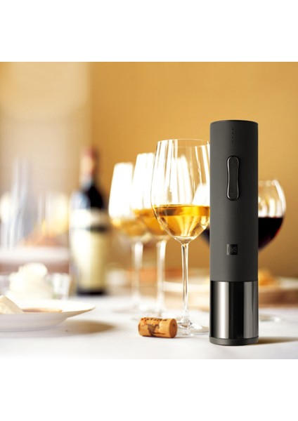 Huohou 20-24MM Otomatik Şarap Şişesi Açacağı Tıkacı Foil Kesici (Yurt Dışından)