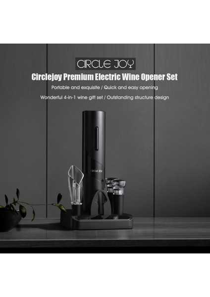 Circlejoy Kablosuz Otomatik Şarap Açacağı, Tören ve Partiler Için Hediye Seti (Yurt Dışından)