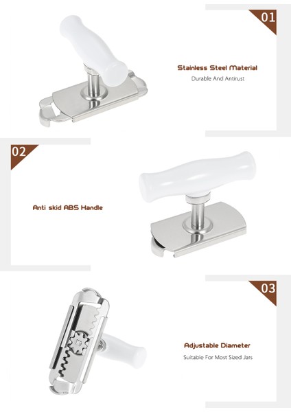 Paslanmaz Çelik Ayarlanabilir Bükümlü Kavanoz Açıcı Spiral Kapak Çıkarıcı (Yurt Dışından) fırsatları