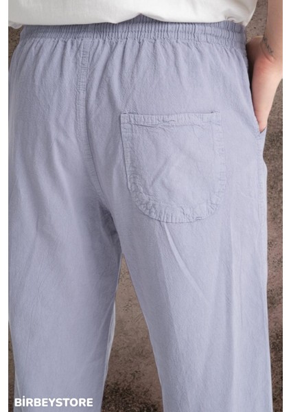 Yazlık Keten Pantolon Ham Bez Eşofman Beli Lastikli Unisex Rahat Kalıp Hambez Büyük Beden Alt Eşofman %100 Pamuk modelleri