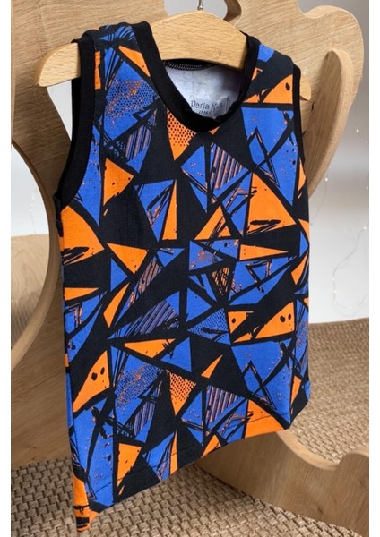 Erkek Bebek Baskılı Kolsuz Body