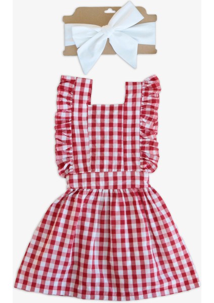 Kız Çocuk Violetta Elbise Bandana Takım /kırmızı fiyatları