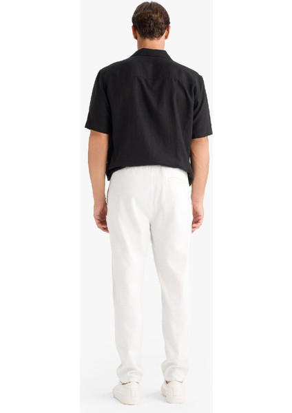 Yazlık Jogger Pantolon Basic Düz Cepli Dar Paça B4091AX25SP