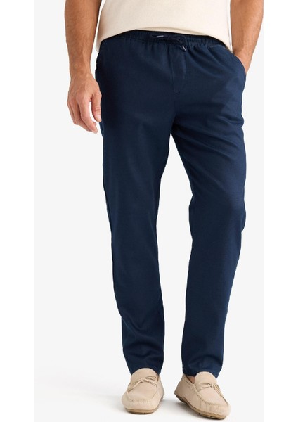 Yazlık Jogger Pantolon Basic Düz Cepli Dar Paça B4091AX25SP