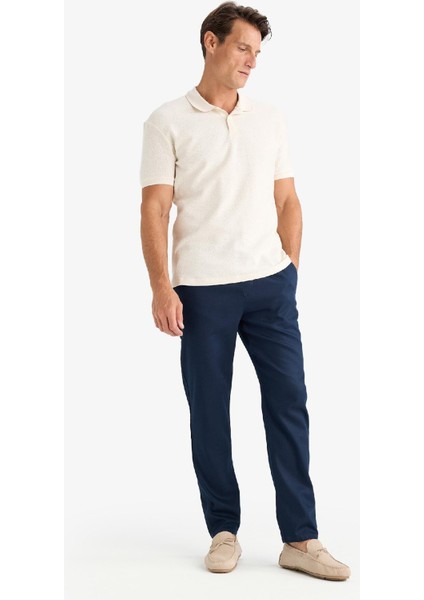 Yazlık Jogger Pantolon Basic Düz Cepli Dar Paça B4091AX25SP