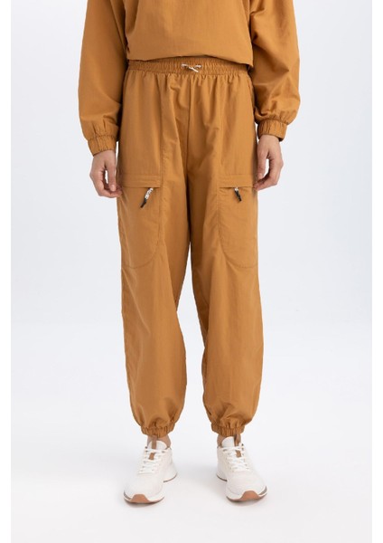 Fit Jogger Eşofman Altı Loose Fit Cepli Beli Paçası Lastikli Standart Boy B4214AX24SP