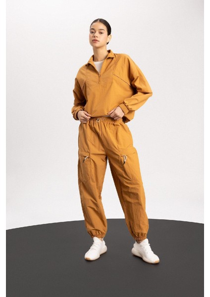 Fit Jogger Eşofman Altı Loose Fit Cepli Beli Paçası Lastikli Standart Boy B4214AX24SP