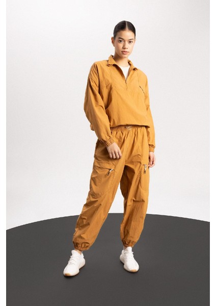 Fit Jogger Eşofman Altı Loose Fit Cepli Beli Paçası Lastikli Standart Boy B4214AX24SP