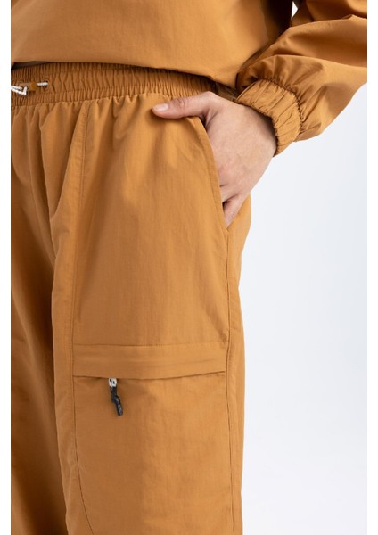 Fit Jogger Eşofman Altı Loose Fit Cepli Beli Paçası Lastikli Standart Boy B4214AX24SP