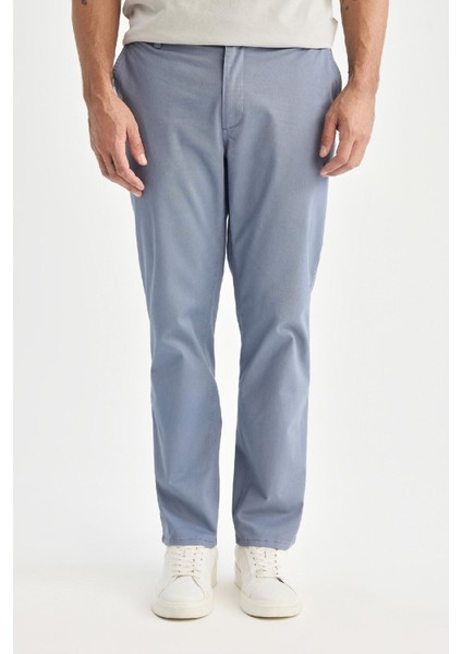 Yazlık Gabardin Chino Kanvas Pantolon Slim Fit Dar Kesim Dar Paça Cepli B2089AX25SP