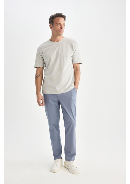 Yazlık Gabardin Chino Kanvas Pantolon Slim Fit Dar Kesim Dar Paça Cepli B2089AX25SP