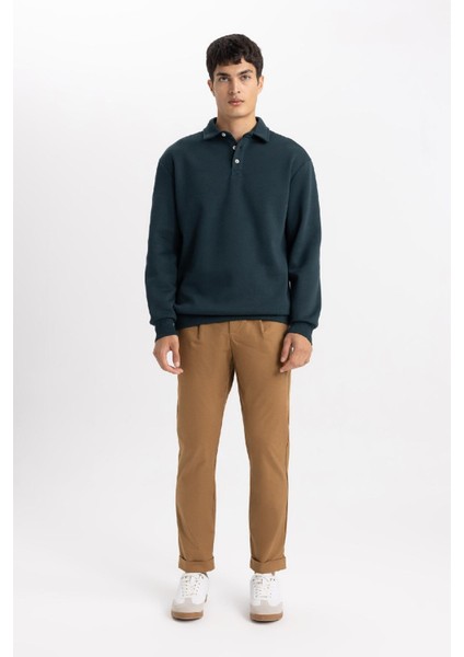 Gabardin Pantolon Tailored Regular Fit Cepli Duble Paça A5115AX23AU
