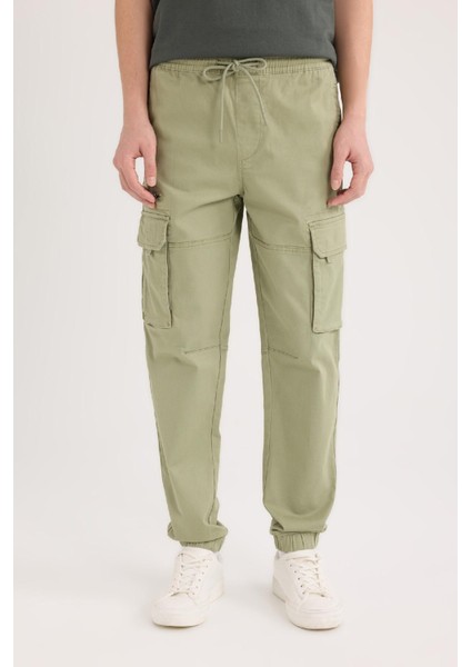 Regular Kargo Cepli Gabardin Jogger Pantolon B1916AX25SP