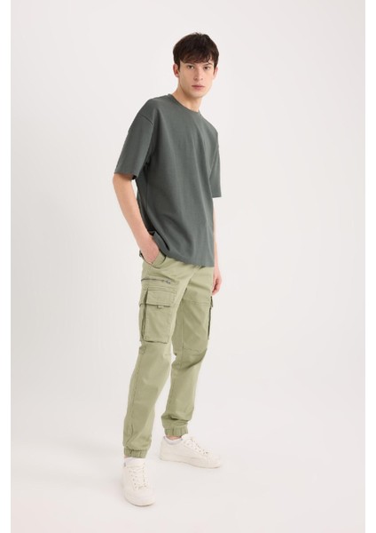 Regular Kargo Cepli Gabardin Jogger Pantolon B1916AX25SP