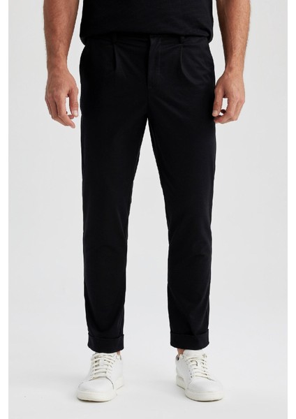 Gabardin Pantolon Tailored Regular Fit Cepli Duble Paça A5115AX23AU
