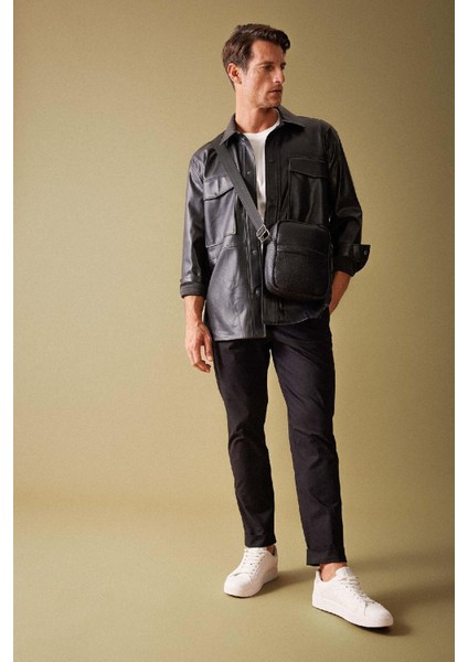 Gabardin Pantolon Tailored Regular Fit Cepli Duble Paça A5115AX23AU