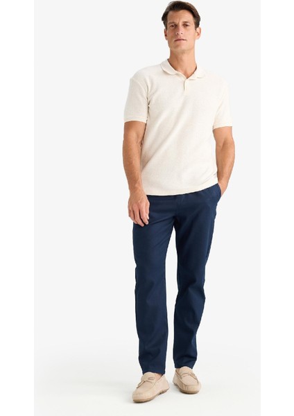 Yazlık Jogger Pantolon Basic Düz Cepli Dar Paça B4091AX25SP