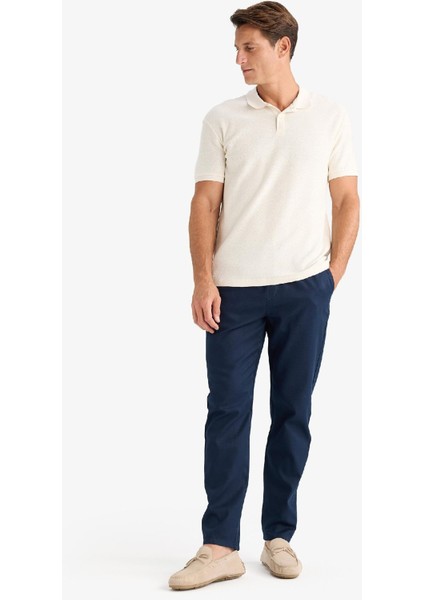 Yazlık Jogger Pantolon Basic Düz Cepli Dar Paça B4091AX25SP