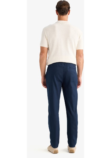 Yazlık Jogger Pantolon Basic Düz Cepli Dar Paça B4091AX25SP