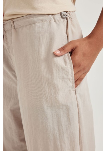 Fit Standart Fit Uzun Boy Pantolon Cepli Esnek Bantlı Paça A9548AX23WN indirimleri