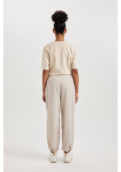 Fit Standart Fit Uzun Boy Pantolon Cepli Esnek Bantlı Paça A9548AX23WN