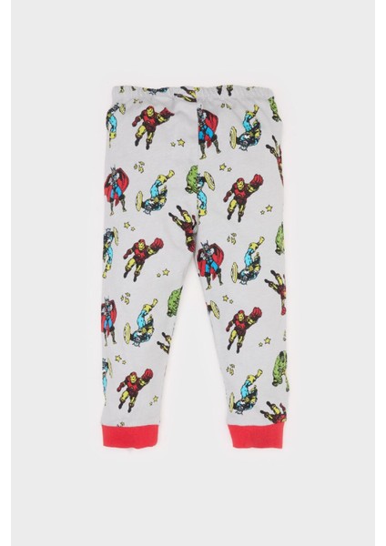 Erkek Bebek Marvel Comics Pijama Takımı Uzun Kollu Penye Üst Beli Lastikli Uzun Alt E4774A525SP