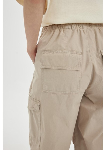 Coool Paraşüt Poplin Pantolon Basic Düz Cepli Beli Lastikli A6266AX24SP
